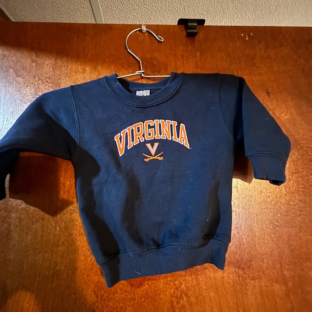 Classic Kids Navy and Orange Virginia Sweatshirt boys infant